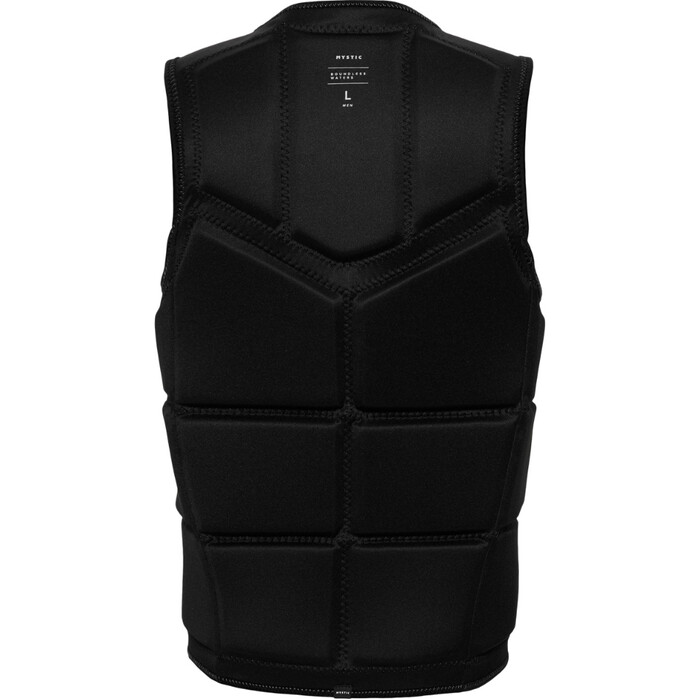 2024 Mystic Mnner Star Front Zip Wake Impact Vest 35005.240245 - Black